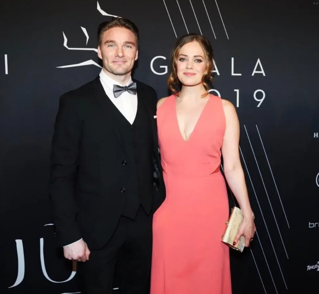 Leo Sjöman ja Oona Airola Jussi-gaalassa vuonna 2019.